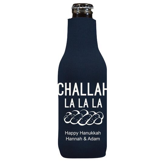Challah La La La Bottle Koozie